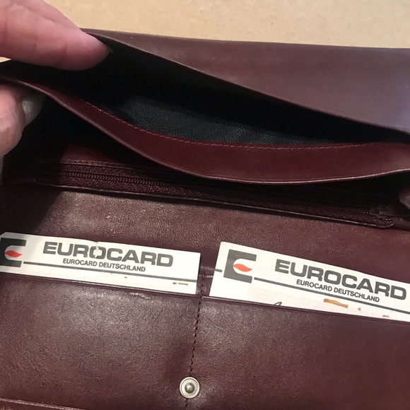 Mayfair wallet, soft craft leather , wine color - Picture 7 of 7